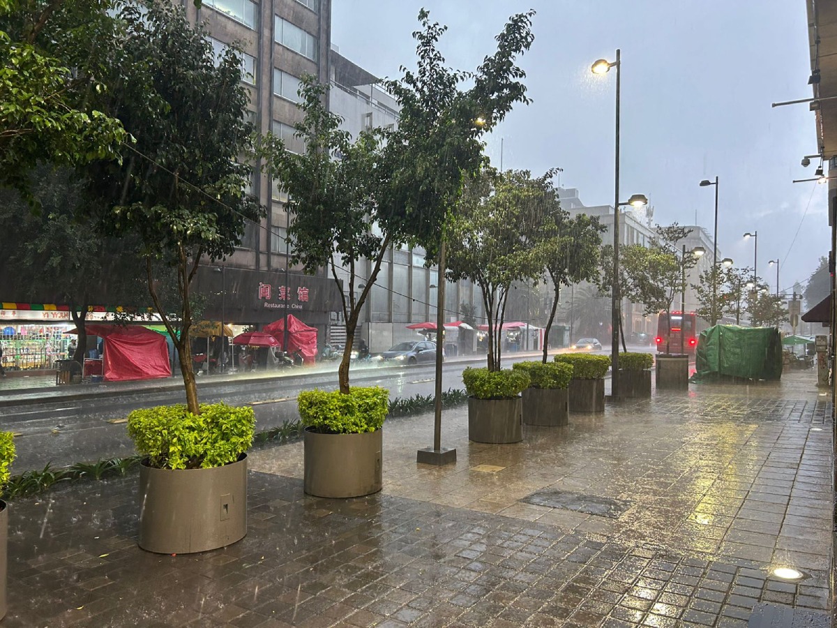 CdMx registra fuertes lluvias, HOY 14 de agosto. Foto: Israel George.
