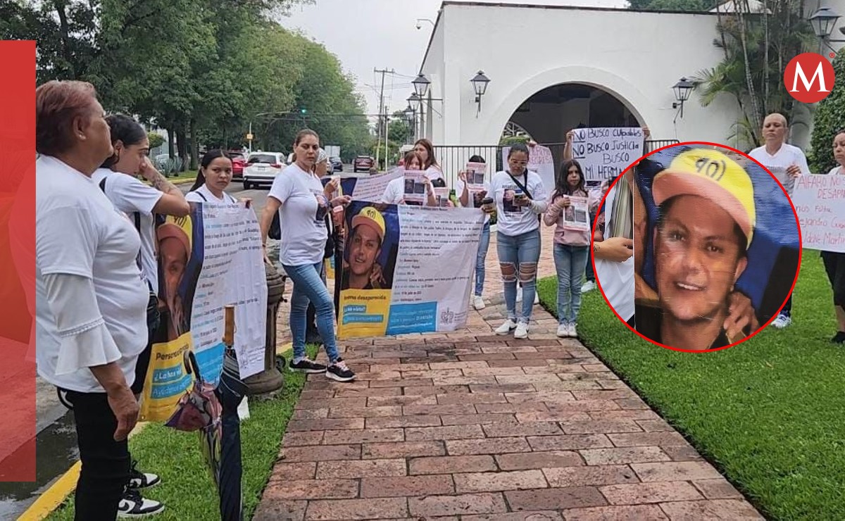 Familiares y amigos de Alejandro Udave se manifiestan en Casa Jalisco (Pablo Núñez | Diseño: Milenio)