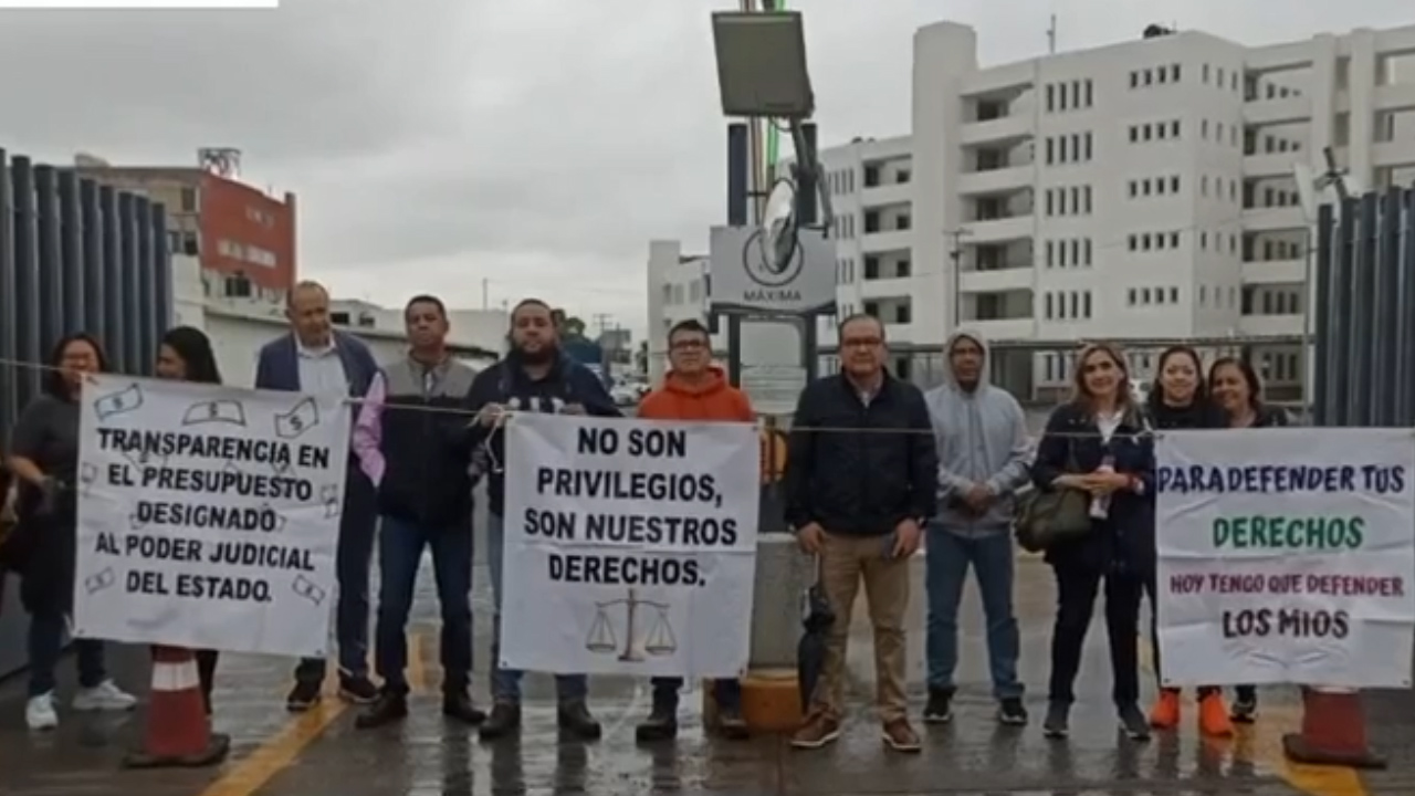 Trabajadores del Poder Judicial agudizan paro en San Luis Potosí