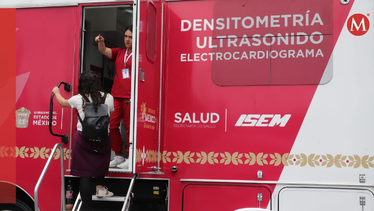 Unidad de la Jornada Móvil de Atención a la Salud en Toluca. Foto: (Iván Carmona)