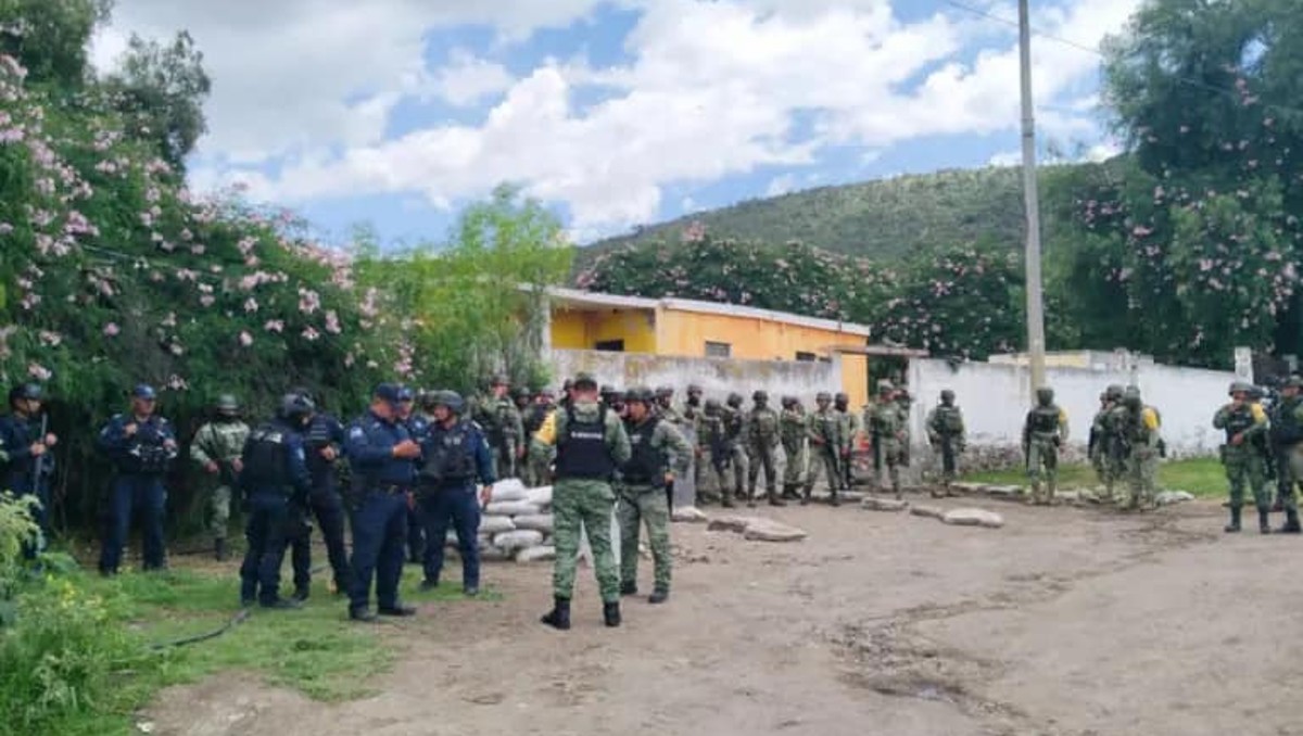 Área de búsqueda en Uluapa tras el ataque armado contra el convoy de la SEDENA