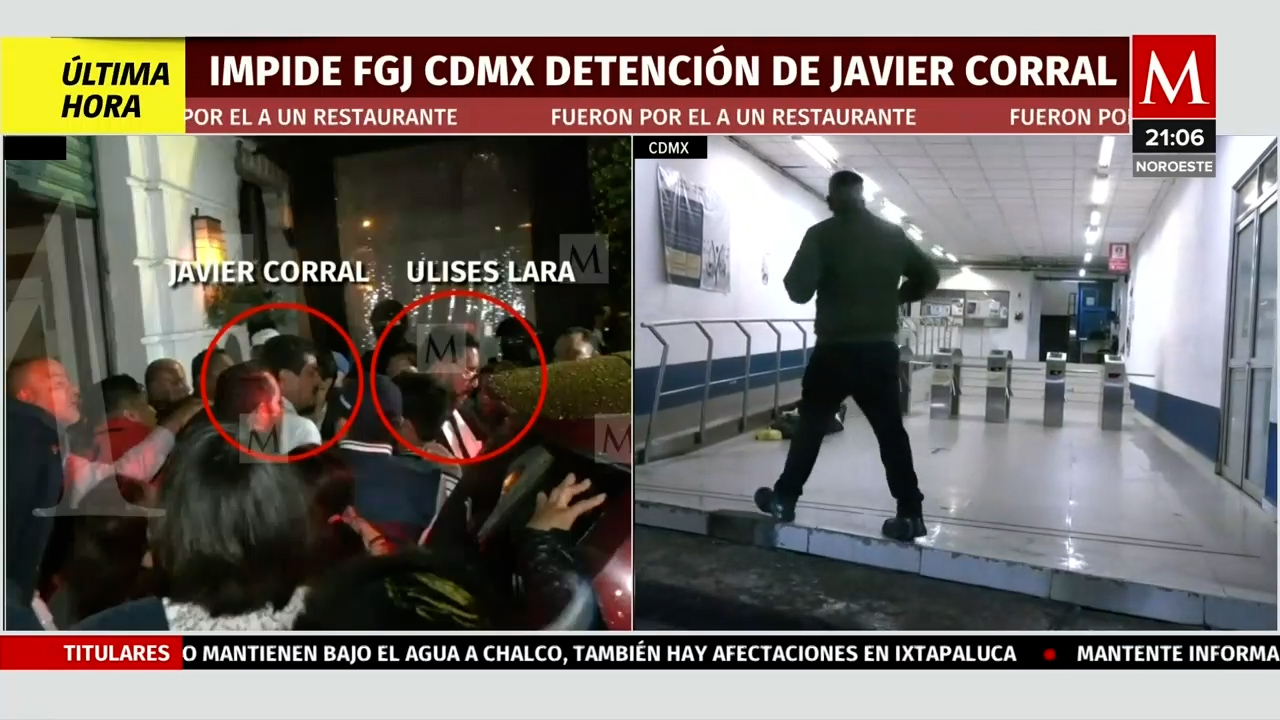 Conflicto entre Fiscalías en la aprehensión de Javier Corral en CdMx