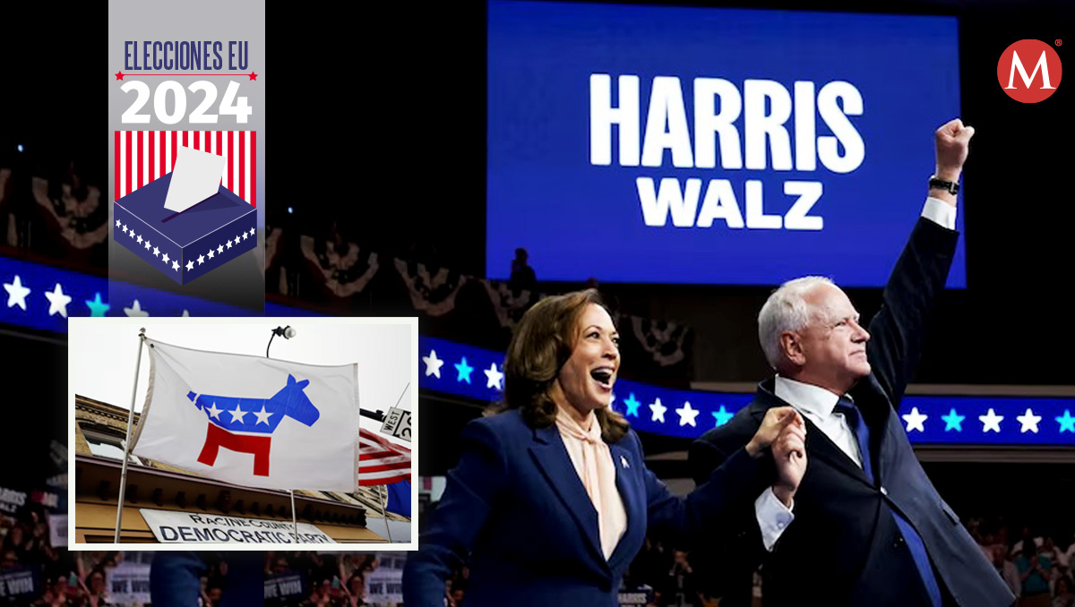 Kamala Harris y Tim Walz serán nombrados oficialmente como la fórmula presidencial del partido (Ilustración: Mauricio Ledesma)