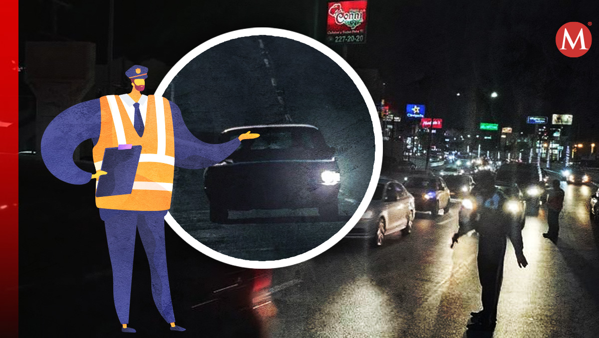 Multa por no traer luces delanteras en el auto en Tamaulipas