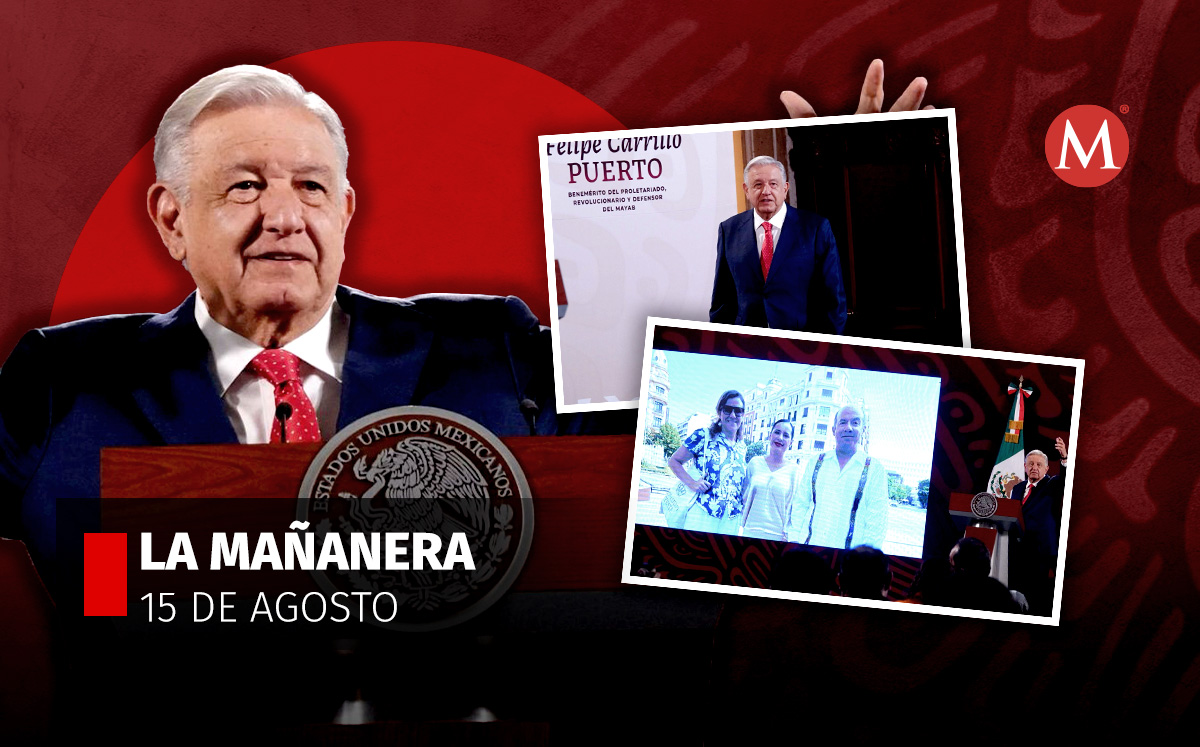 El presidente López Obrador en la mañanera desde Palacio Nacional. | Cuartoscuro