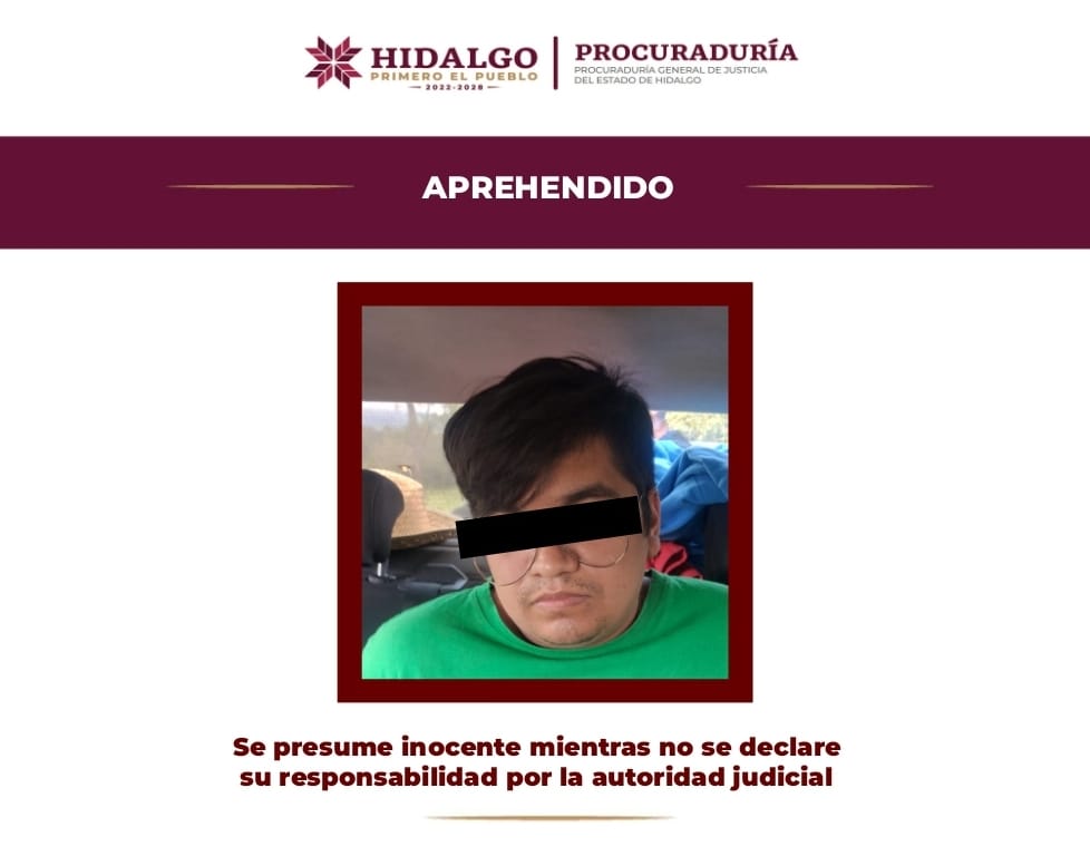 PGJEH aprehendió a Gregorio “N”, probable responsable del feminicidio de Noriko en Coatzacoalcos. (Cortesía)