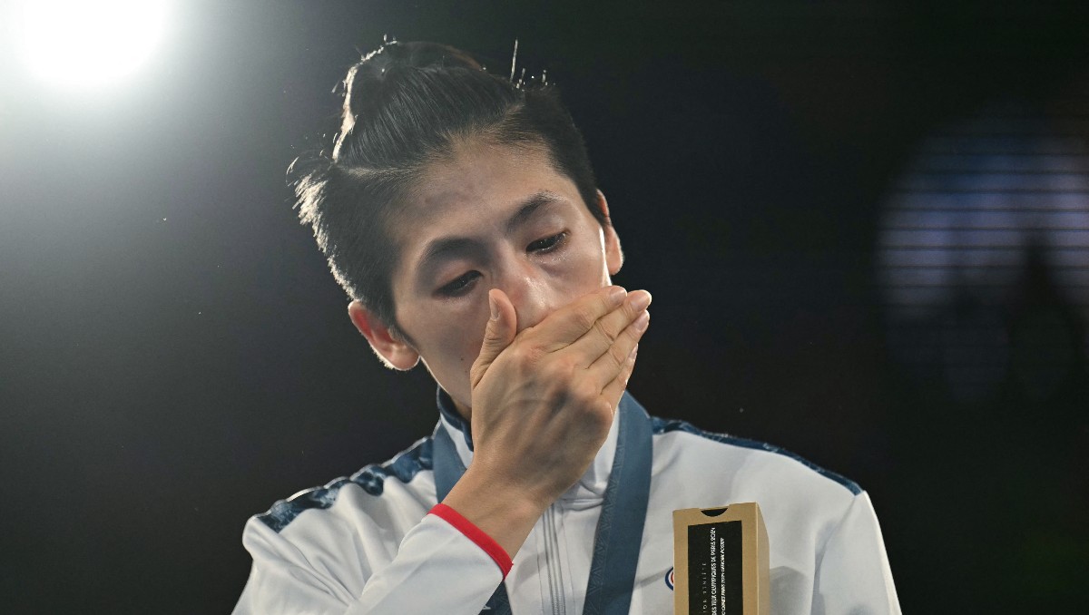 Presidente de Taiwán homenajea a boxeadora Lin Yu-ting por ganar medalla (AFP)