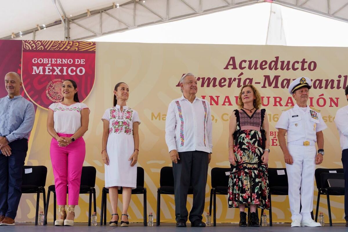 Visita del presidente López Obrador y de la presidenta electa Sheinbaum a Colima / Cortesía