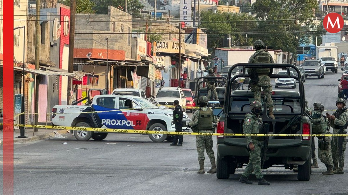 Ataque a policías de Escobedo. Foto: Marcela Cuevas