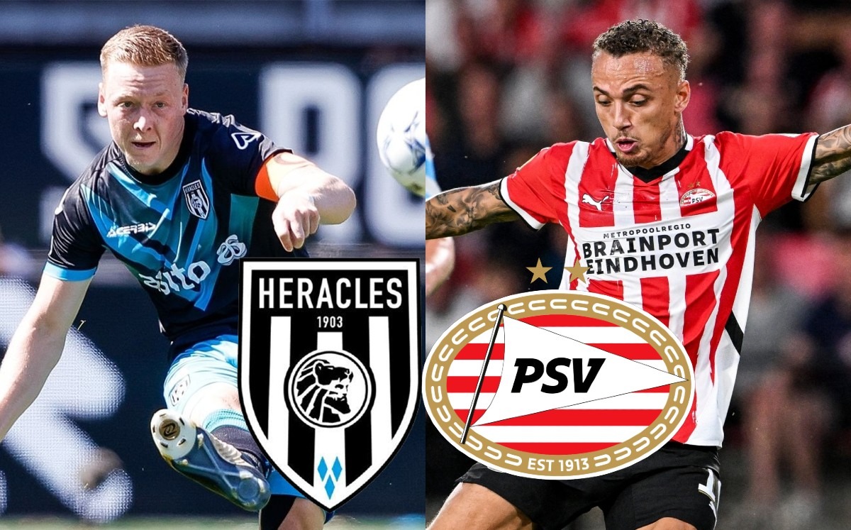 Heracles Almelo vs PSV Eredivisie 2024 (Instagram @heraclesalmelo/AFP)