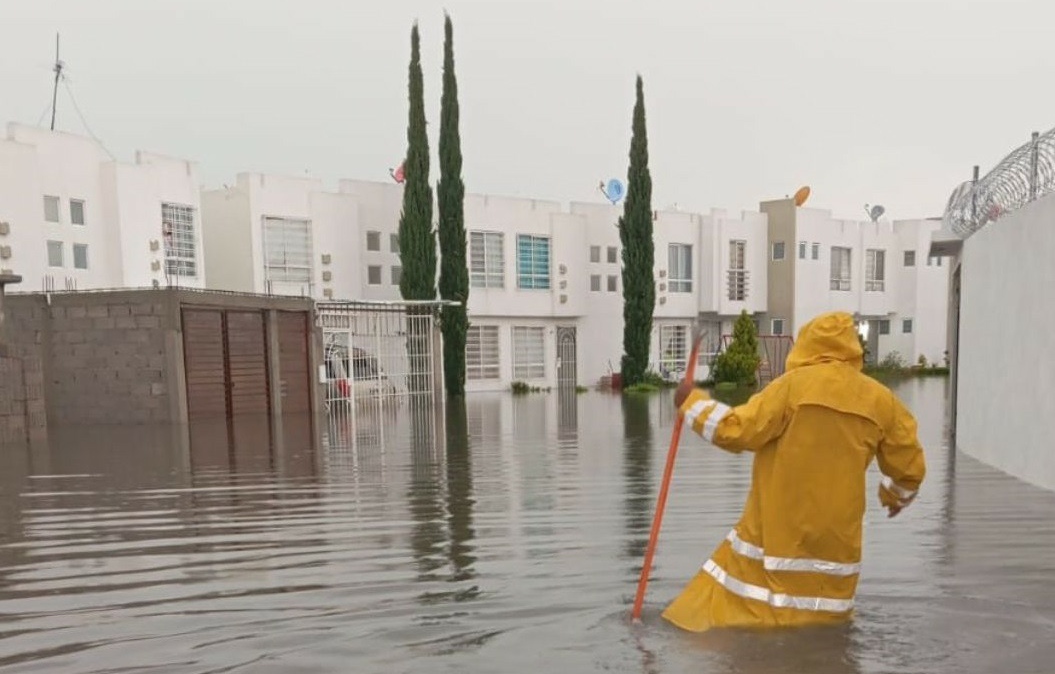 Lluvia causa inundaciones en dos municipios de Hidalgo. (Especial)