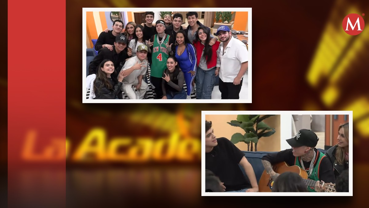Santa Fe Klan visita a alumnos de La Academia