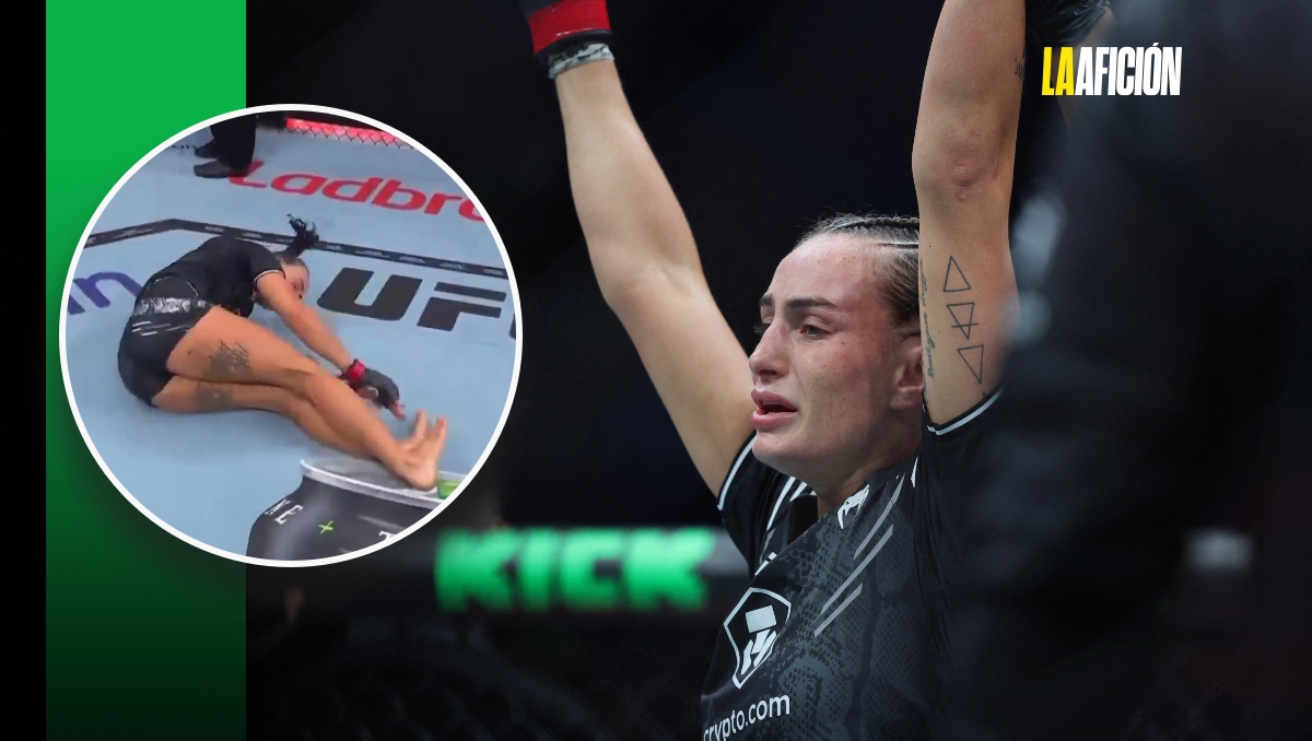 Peleadora de UFC celebra triunfo imitando a Raygun, deportista australiana de breakdance (AFP / X: @UFCEspanol)