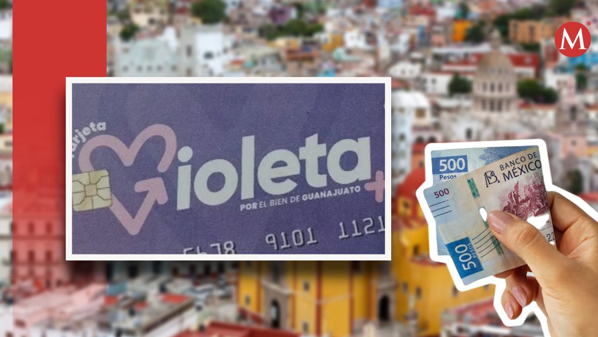 Tarjeta violeta en Guanajuato