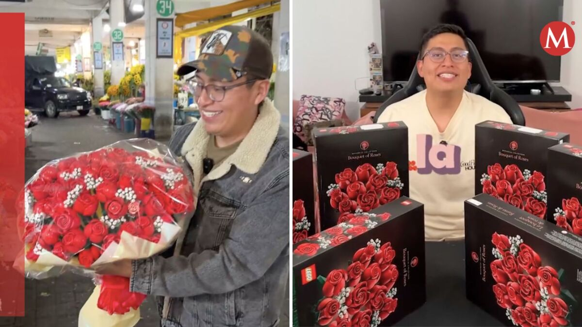 Tiktoker se viraliza por hacer un ramo buchón con flores de LEGO | TikTok