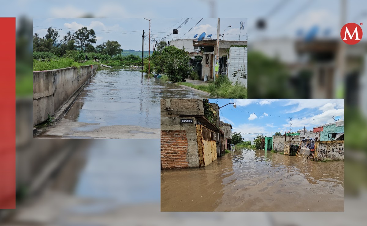 Inundación afecta a colonias de El Salto (Juan Carlos Munguía | Diseño: Milenio)