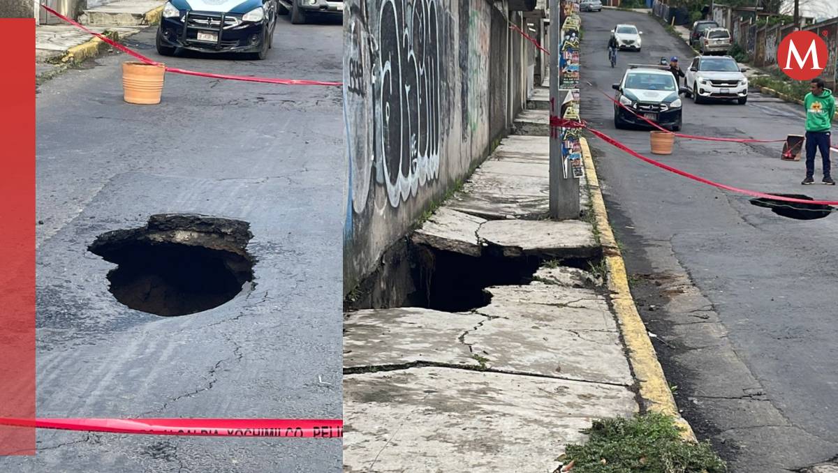 Las intensas lluvias provocaron un socavón (Especial)