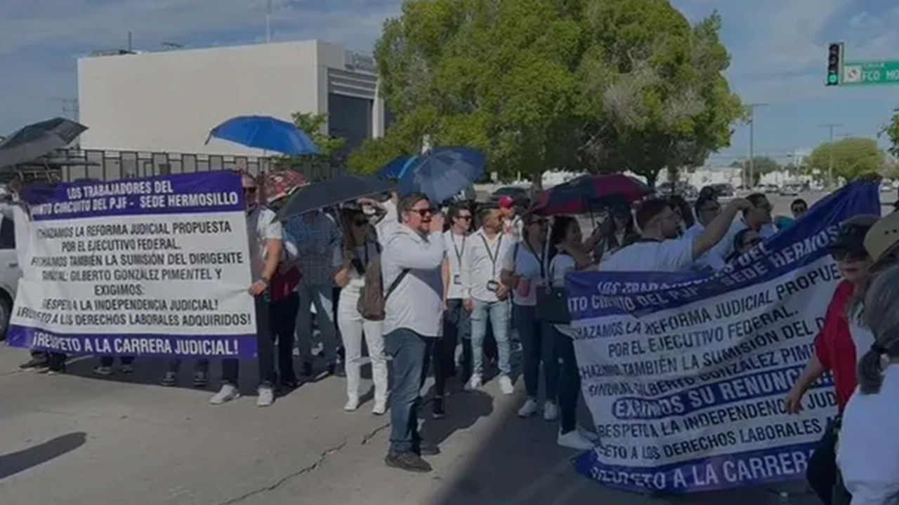 Trabajadores del Poder Judicial en Sonora se suman a la suspensión de labores
