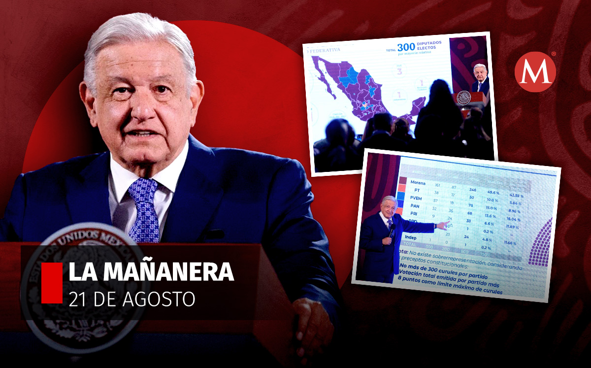 El presidente López Obrador en su conferencia mañanera hoy en Palacio Nacional. | Cuartoscuro