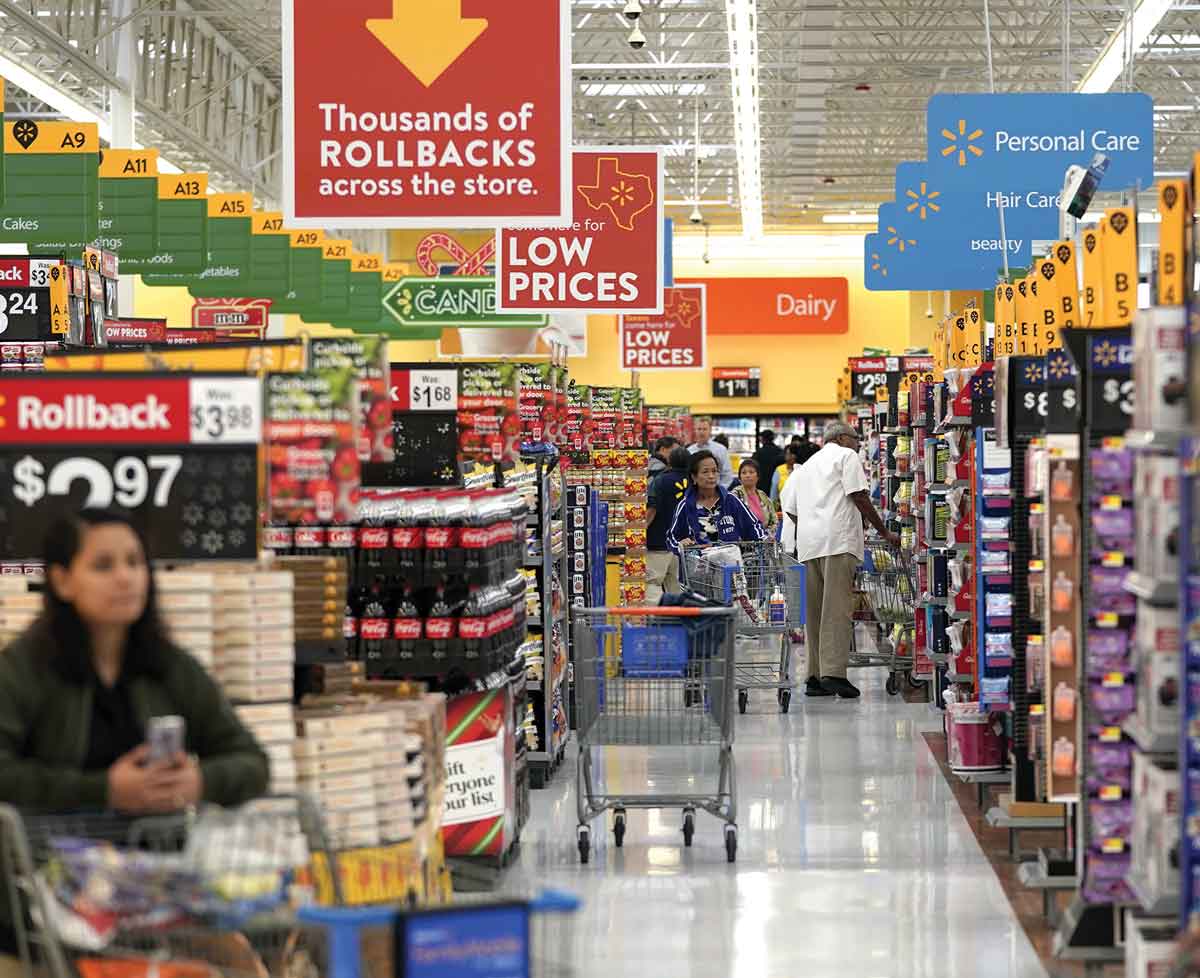 Walmart aumento las ventas de artículos para el hogar.
