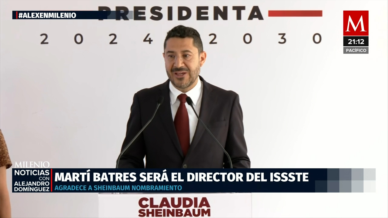 Claudia Sheinbaum designa a Martí Batres como nuevo director del ISSSTE