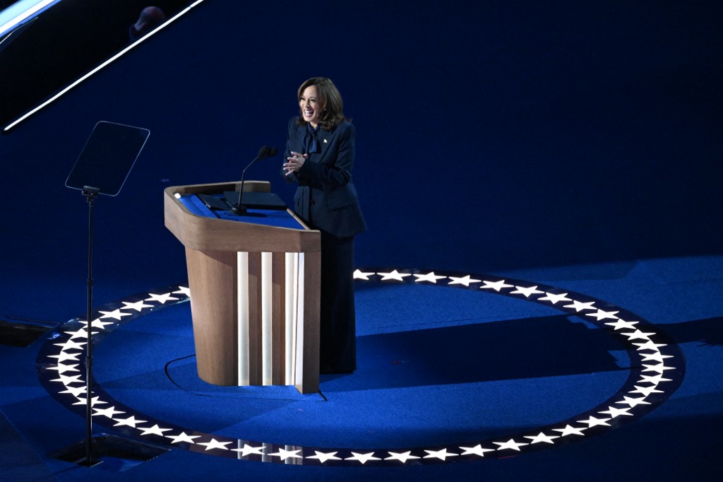 Kamala Harris en la Convención Nacional Demócrata | Foto: AFP