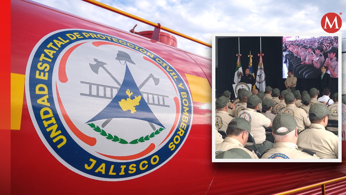 Protección Civil Jalisco celebra el Día Nacional del Bombero en Guadalajara (Fotos: Cortesía y Diana Barajas | Diseño: Milenio)