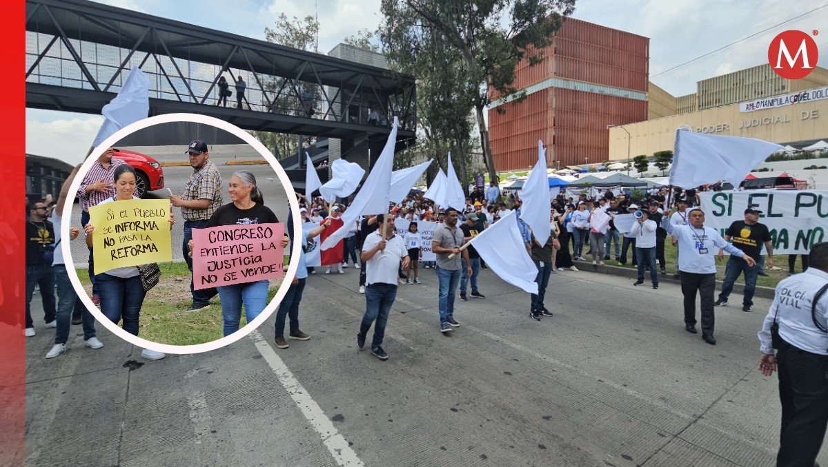 Protesta del Poder Judicial sobre Periférico en Zapopan: así fueron los cierres (Fotos: Juan Carlos Munguía | Diseño: Milenio)
