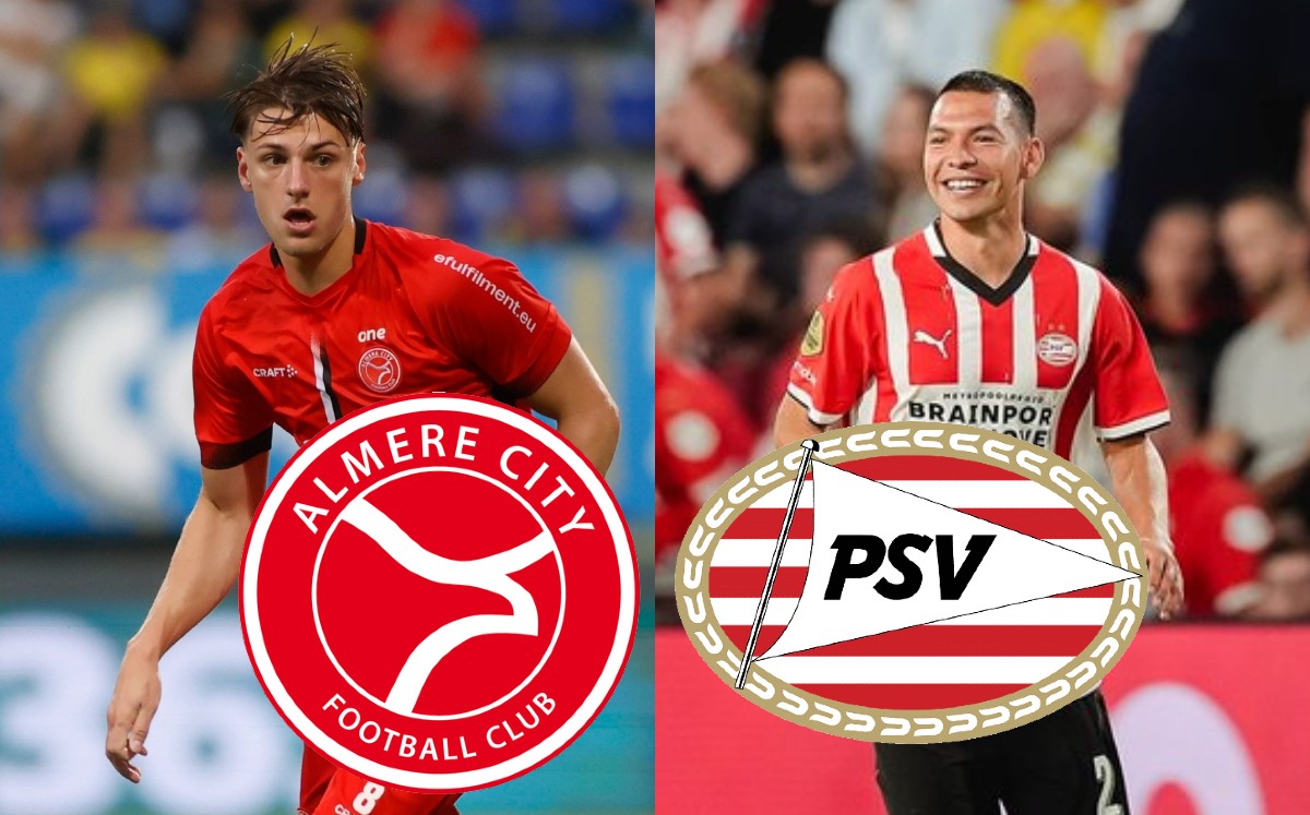 Almere vs PSV: ¿A qué hora juega 'Chucky' Lozano y dónde ver? (X @AlmereCityFC / @PSV)