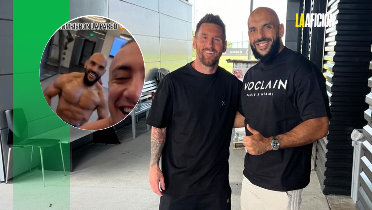 Guardaespaldas de Lionel Messi sorprende al romper una pared durante su duro entrenamiento (Instagram @yasstcheuko)