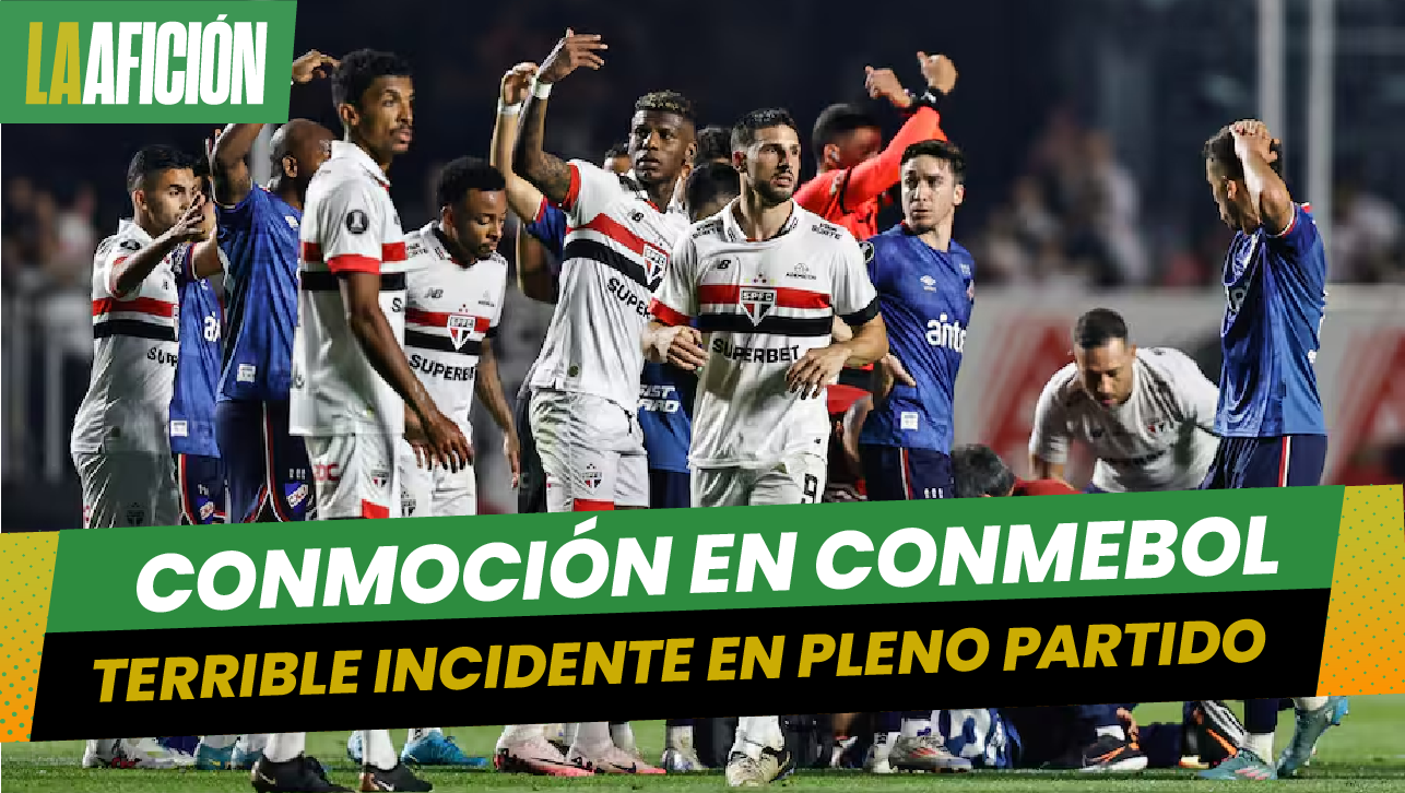 Jugador de Nacional se desploma en medio del campo en juego de Copa Libertadores