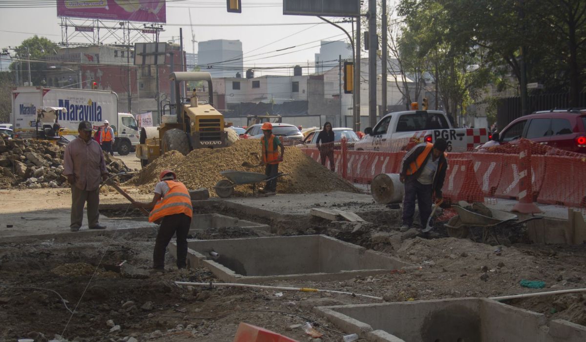 Trabajadores en el sector de la construcción en México.