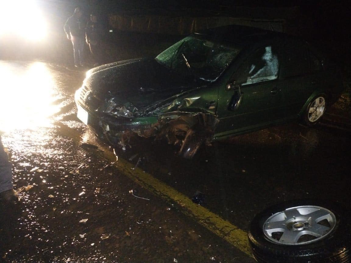 Accidente en Acaxochitlán en la carretera México-Tuxpan.