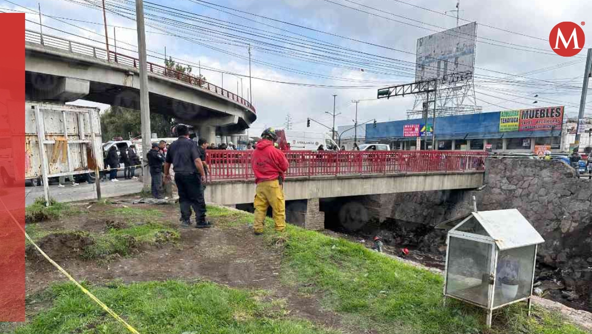 Bomberos de Tlanepantla atendieron el llamado de emergencia. | Foto: Jorge Becerril