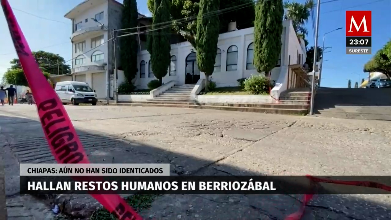Encuentran dos cuerpos abandonados frente a la presidencia municipal en Chiapas