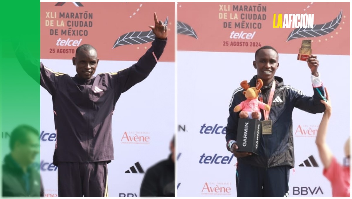 Los kenianos Edwin Kiptoo y Fancy Chemutai ganan el Maratón de la CdMx 2024 (Javier Ríos)