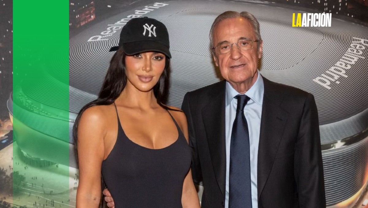 Kim Kardashian, invitada de lujo en el Santiago Bernabéu (X @realmadrid)