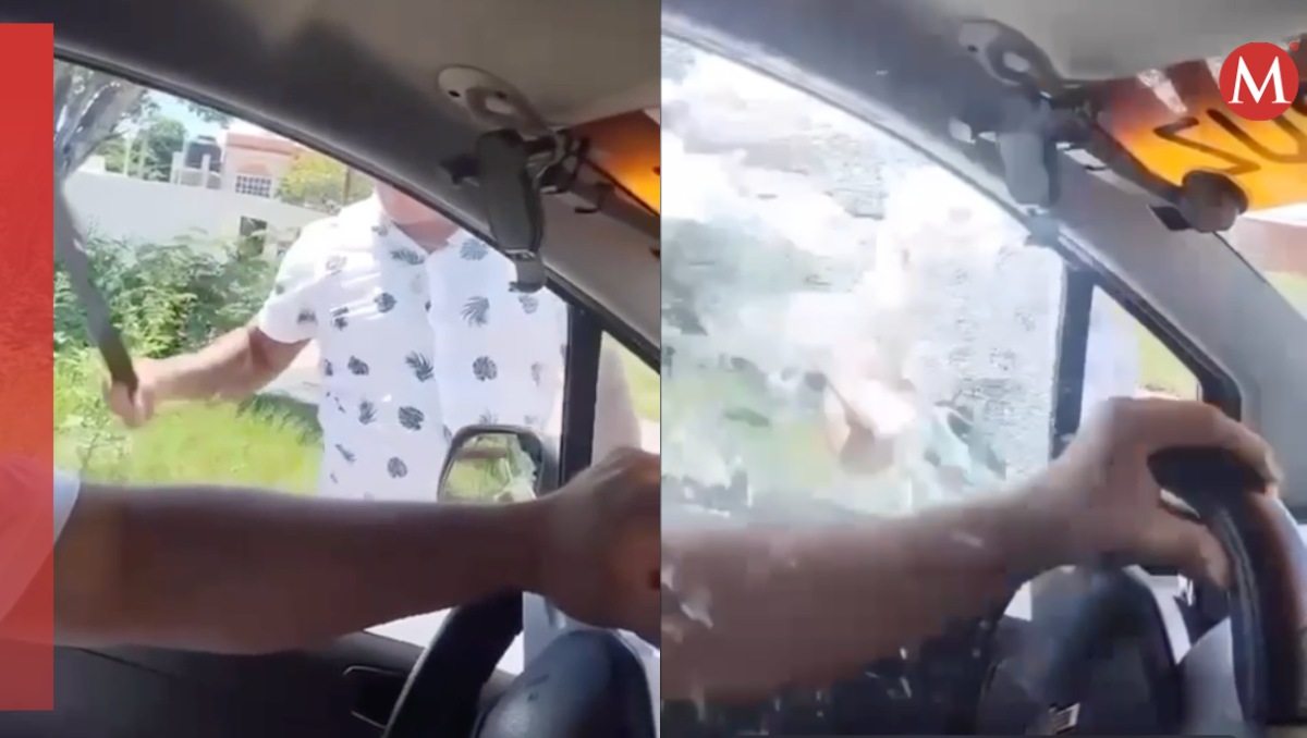 El taxista rompió el vidrio de la ventana con un machete, provocando lesiones en el hombre. | Especial