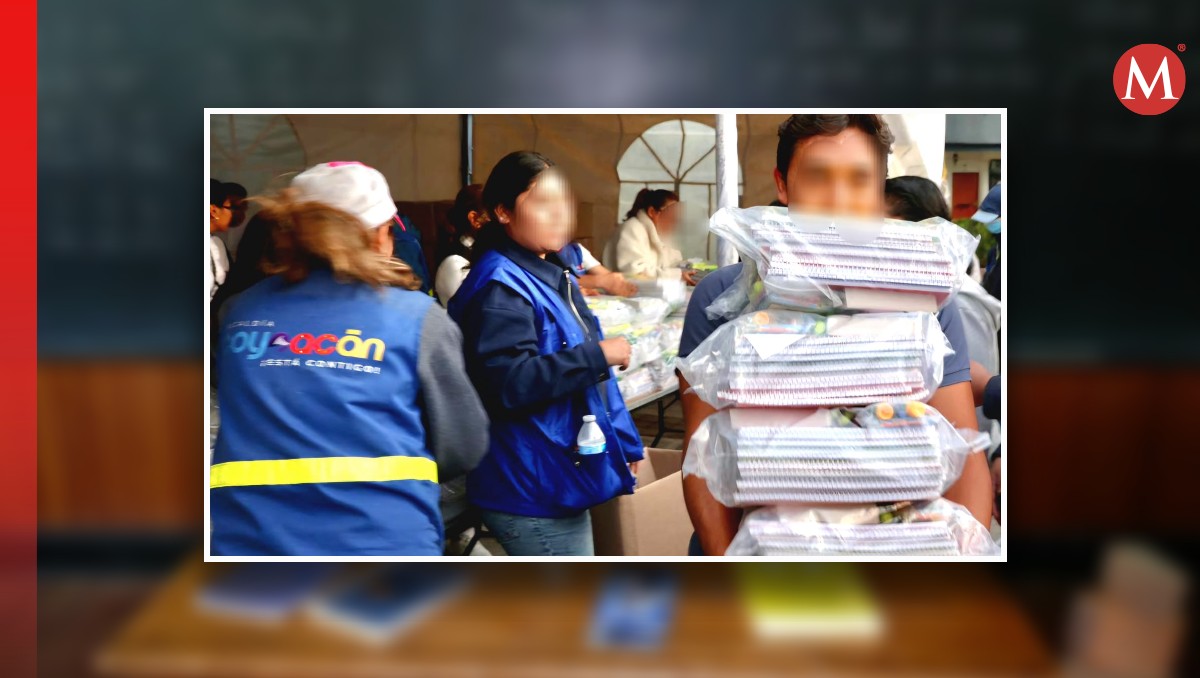 Con entrega de útiles escolares buscan apoyar a familias de estudiantes en Coyoacán | Especial