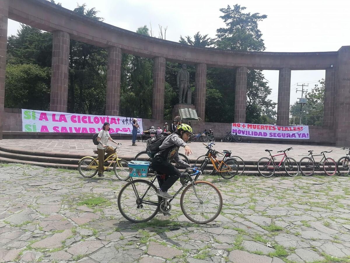 Recolectan firmas para construcción de ciclovía de Isidro Fabela