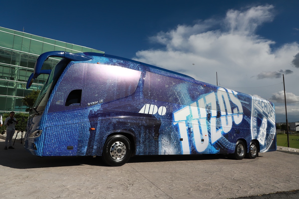 El nuevo autobús de los Tuzos del Pachuca, un Irizar i8 que combina tradición y modernidad (Jorge Sánchez)