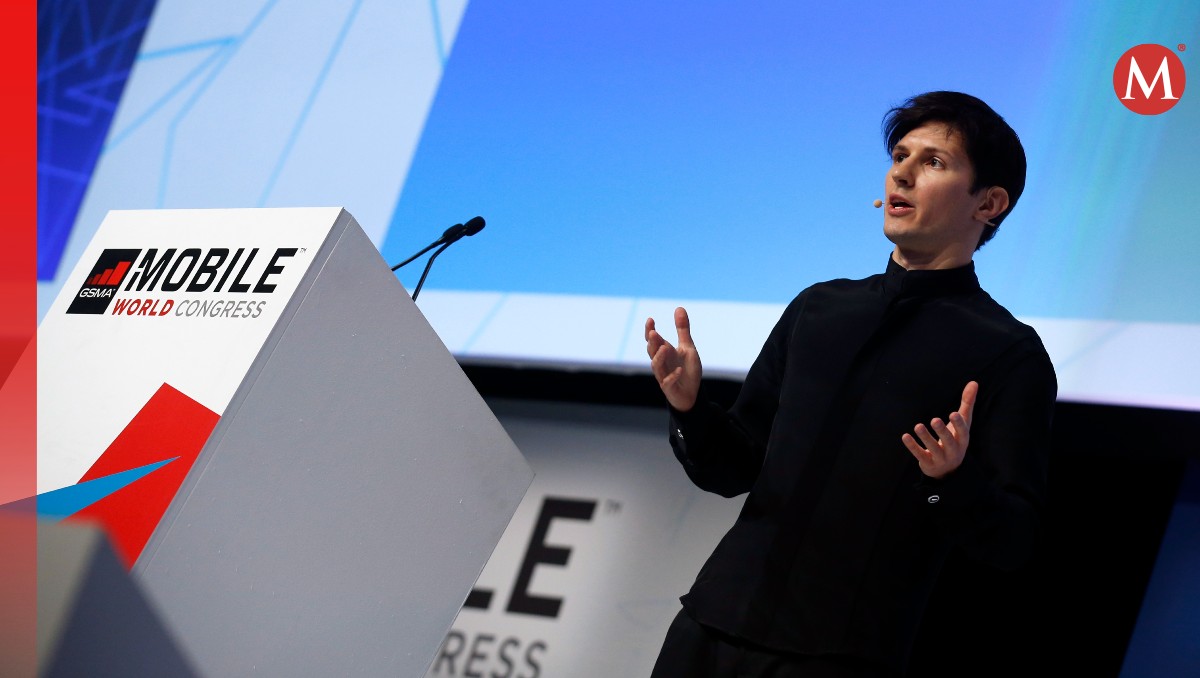 El fundador y CEO de Telegram, Pável Dúrov, pronuncia un discurso de apertura durante el Mobile World Congress en Barcelona | Reuters