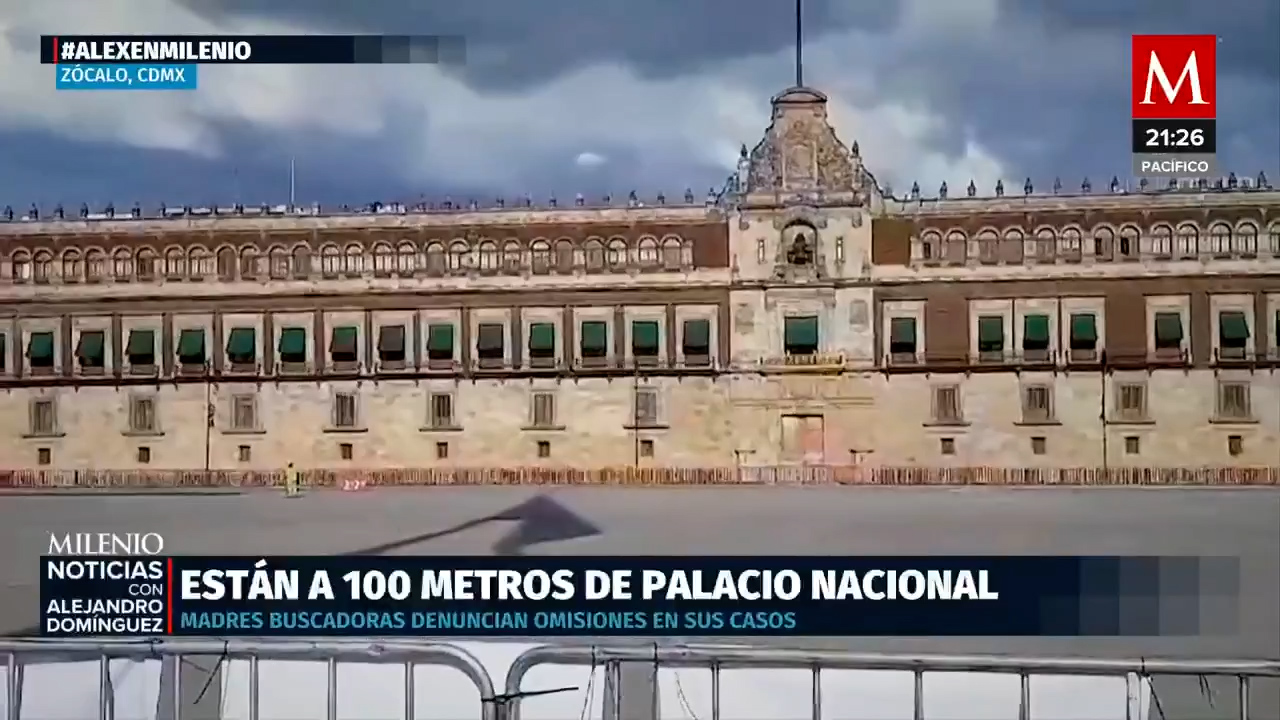 Madres Buscadoras marchan en el Zócalo de la Ciudad de México para demandar justicia