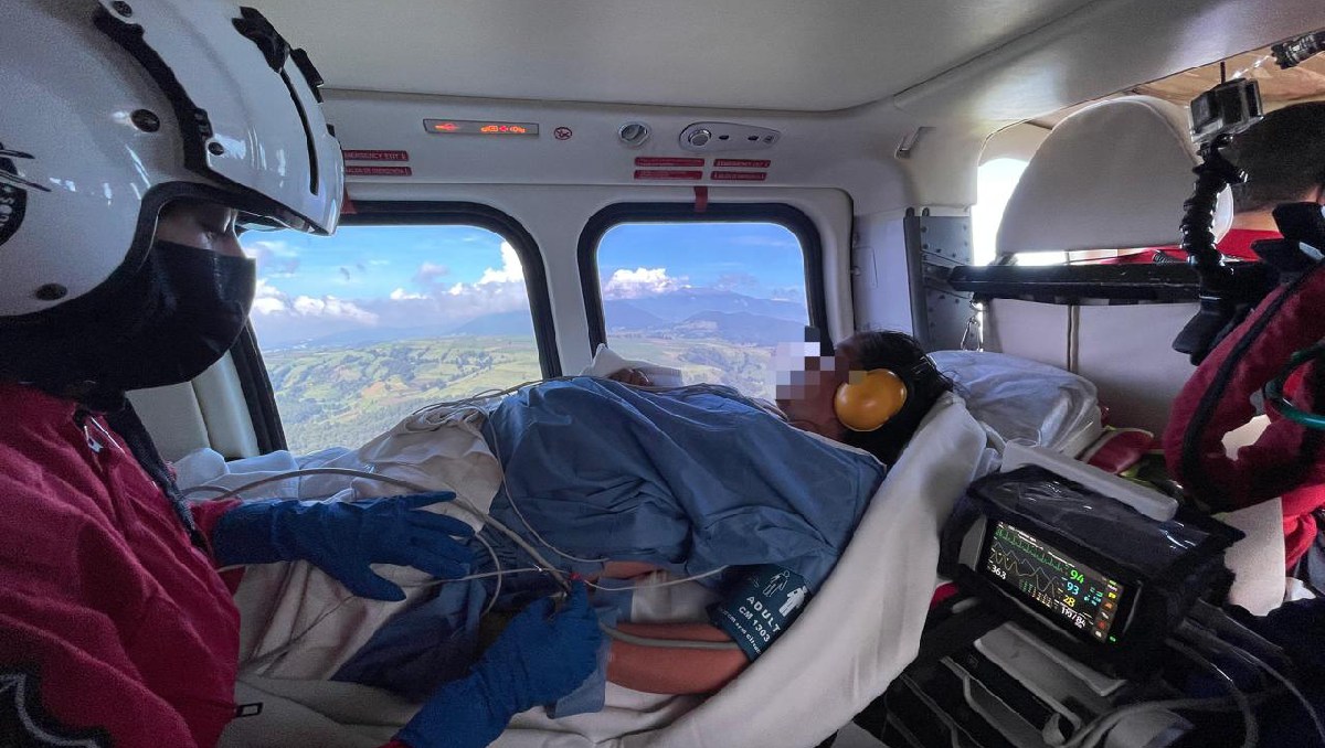 La mujer embarazada fue trasladada a un hospital de especialidades debido a una ruptura prematura de membranas. Foto: (Especial)