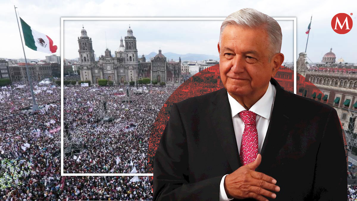 Este 2024, AMLO rendirá su último informe de gobierno. | Diseño. Mauricio Ledesma