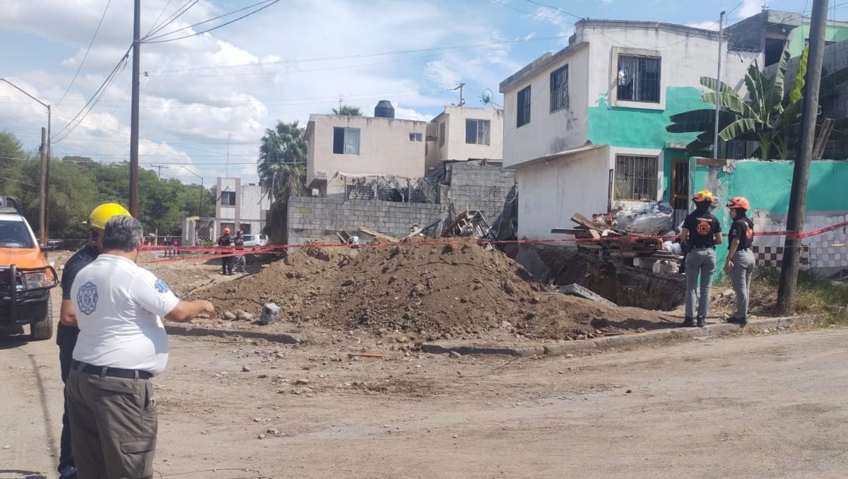 Caída de barda deja un muerto y dos lesionados en Guadalupe/ Especial