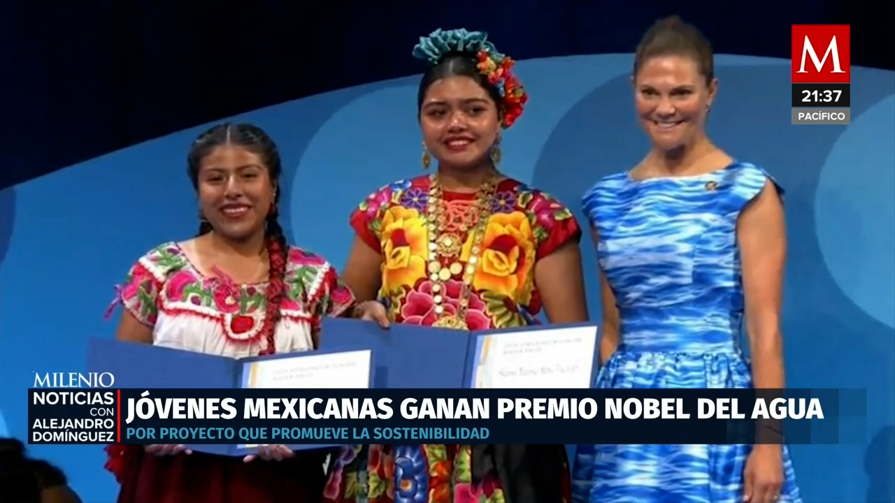 Estudiantes oaxaqueñas ganan diploma de excelencia en el Premio Nobel del agua para jóvenes