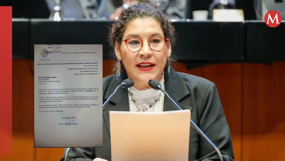 La ministra hizo la petición por escrito.