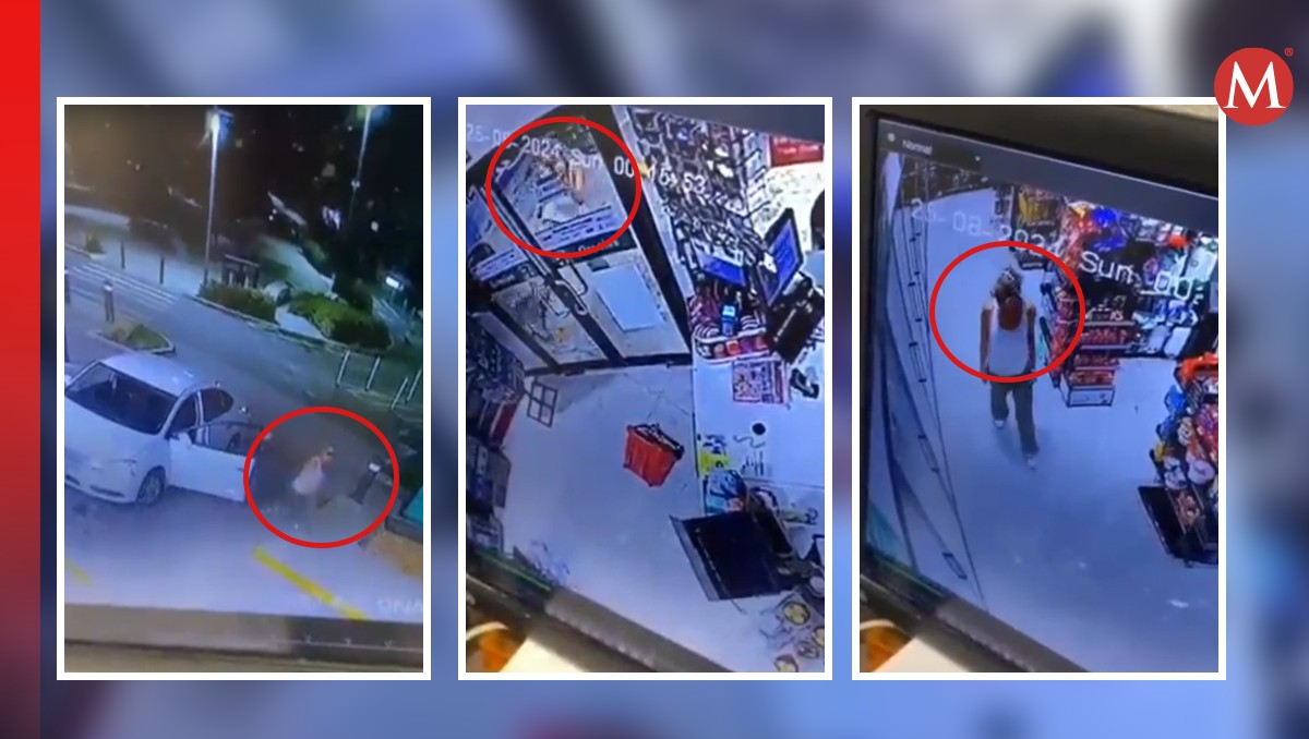 Mujer causa destrozos en una tienda de conveniencia / Especial.