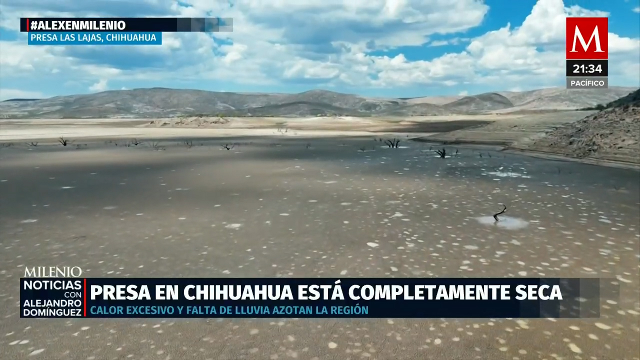 Presa Las Lajas en Chihuahua se seca; sequía severa y concesiones ilegales en la mira